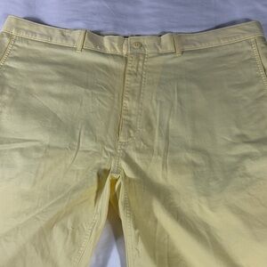 Daniel Cremieux mens yellow Madison flat front 10" Bermuda shorts - size 42